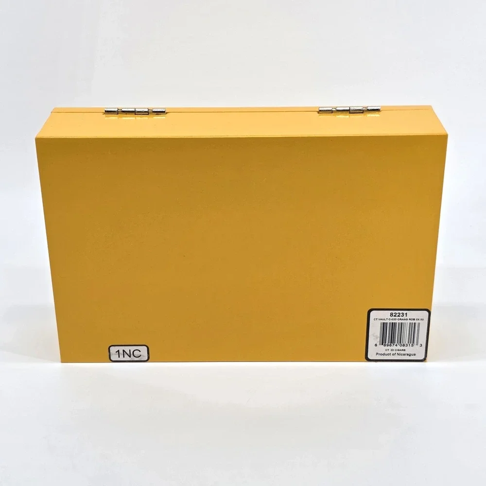 Torano Vault Cigar Box Vault C-033 Robusto Orange Yellow Empty